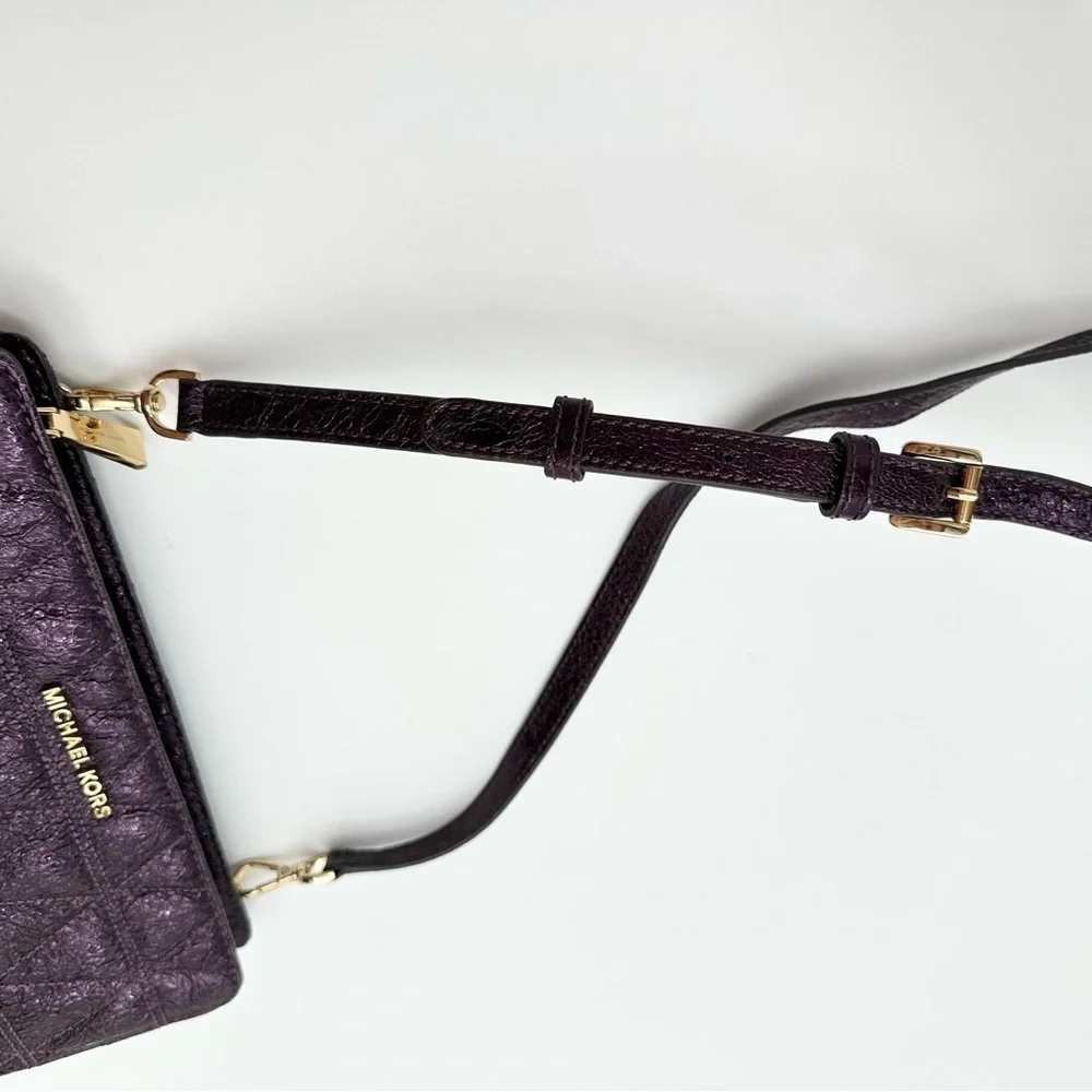 MICHAEL KORS Damson Large Crossbody Clutch Bag